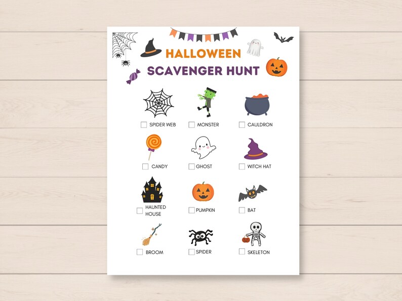This printable scavenger hunt is perfect for kids and will add an extra dose of excitement to your spooky celebrations.