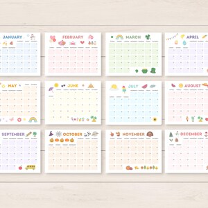 This cute 2027 calendar printable is a fun way to keep track of dates and events throughout the year. It includes ready to print and editable version.