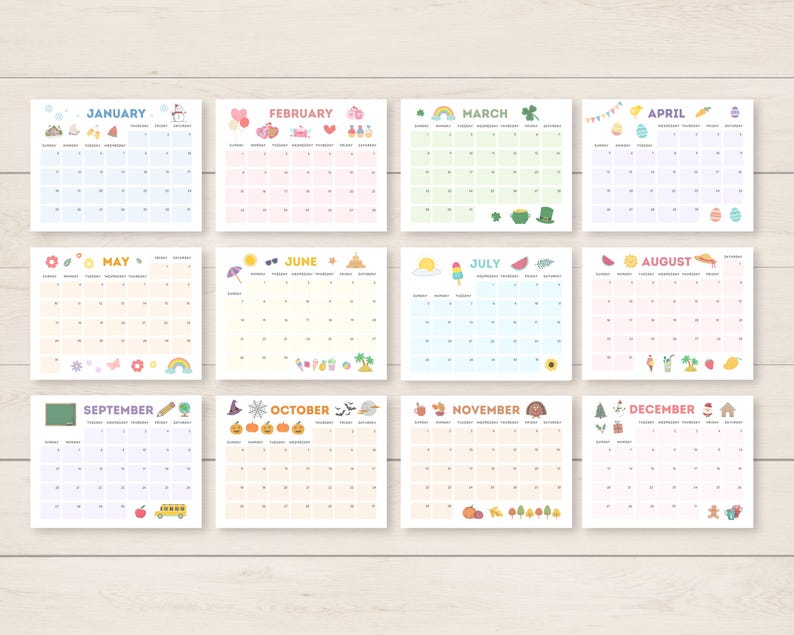 This cute 2027 calendar printable is a fun way to keep track of dates and events throughout the year. It includes ready to print and editable version.