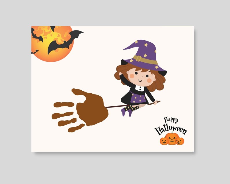 This fun halloween handprint pack is a great Halloween activity and keepsake for little kids. Perfect for toddler, preschool, nursery or baby. Can be used at home/ classroom.