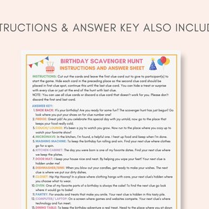 Elevate your childs birthday celebration with this Birthday Scavenger Hunt Printable! This engaging activity promises adventure, and precious memories.
