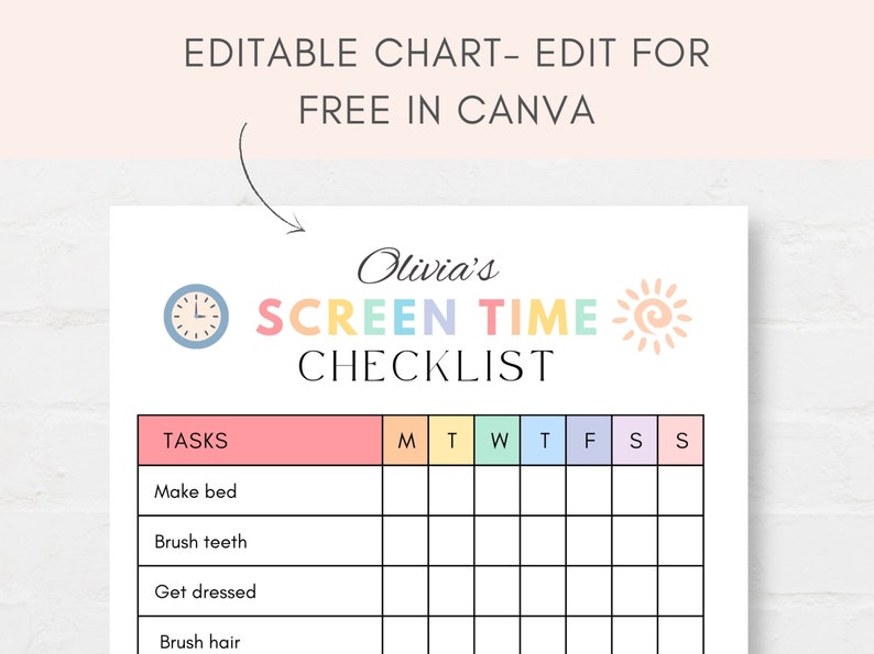 Introducing this Screen Time Checklist to help kids manage their digital usage with this handy printable. From setting limits to tracking activities, this tool promotes healthy screen habits.