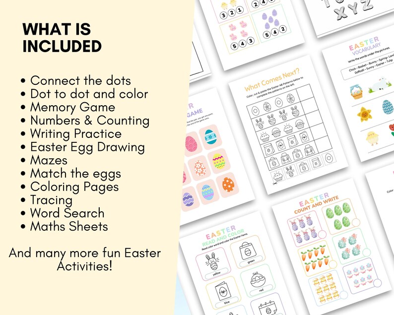 Celebrate Easter with fun and educational activities for your little ones with this Easter Preschool Activity Pack.
