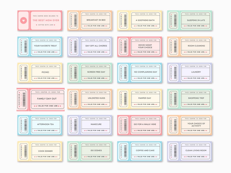 Celebrate Mothers Day with heartwarming gestures! This Printable Mothers Day Coupons for Kids are perfect for creating special moments.