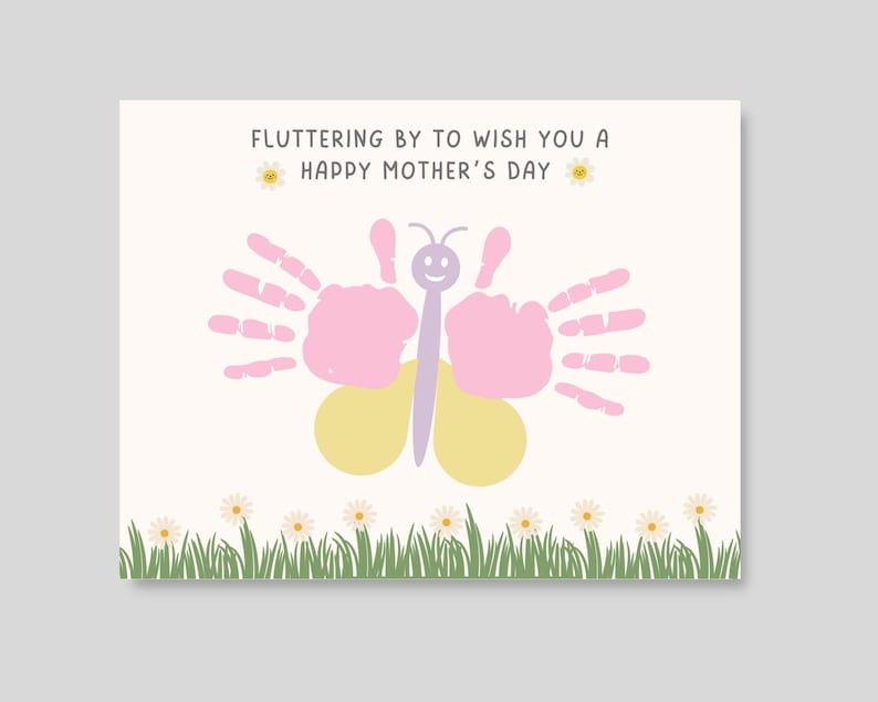 This fun and cute Mother’s day handprint pack is a great activity keepsake/ mom gift. Perfect for toddler, preschool, nursery or baby.