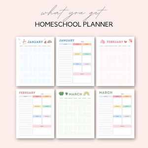Stay organized and make homeschooling easier with this beautifully designed Homeschool Planner Printable. This printable PDF is perfect for parents who want to keep their children’s learning on track. It includes space for daily schedules, weekly goals, subjects, and more—everything you need to plan a successful homeschool routine.