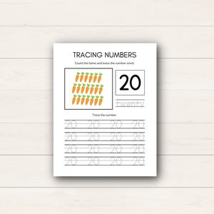 Help your child master their numbers with this Number Tracing for Kids printable! This set of number tracing sheets is perfect for preschoolers and early learners.