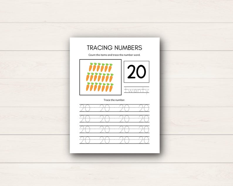 Help your child master their numbers with this Number Tracing for Kids printable! This set of number tracing sheets is perfect for preschoolers and early learners.