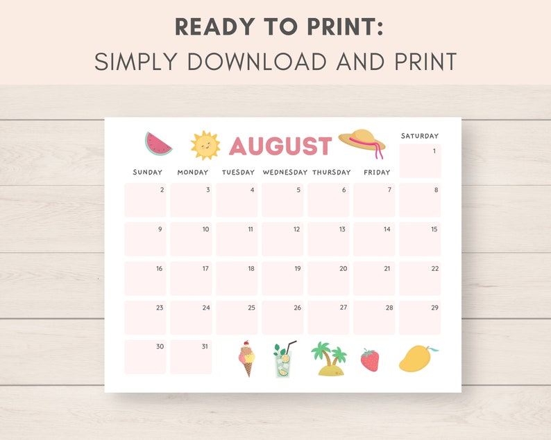 This cute  2026 calendar printable is a fun way to keep track of dates and events throughout the year. It includes ready to print and editable version.