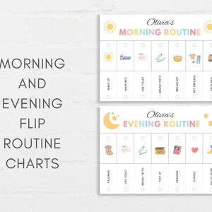 Simplify your childs daily routine with these Morning and Evening Routine Flip Charts. These versatile flip charts make it easy for kids to stay organized while having fun.