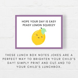 These Lunchbox notes are a perfect way to brighten your child's day! Simply print and cut, add a note at back or leave it blank. You will also receive a bonus blank sheet to write your own notes, print as many time as you need.