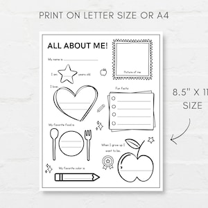 Introduce your child to the world of self-expression with this All About Me printable worksheet! Perfect for classrooms, homeschooling, or fun activities at home.