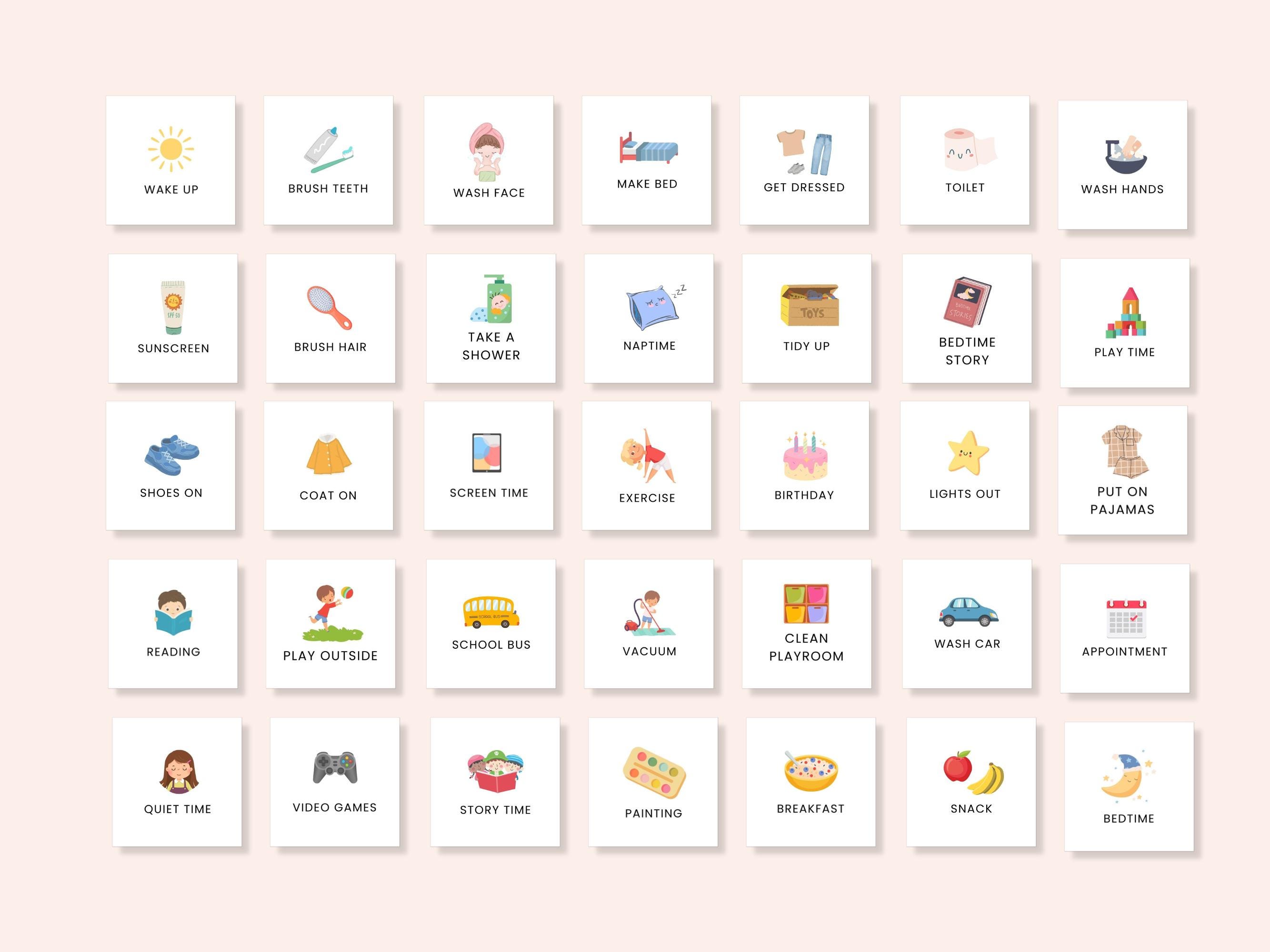Routine Checklist, Kids Daily Routine, Morning Board, Routine Chart ...