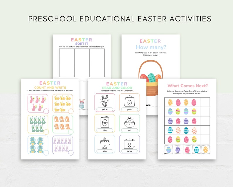 Celebrate Easter with fun and educational activities for your little ones with this Easter Preschool Activity Pack.