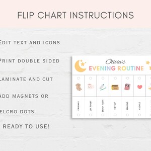 Simplify your childs daily routine with these Morning and Evening Routine Flip Charts. These versatile flip charts make it easy for kids to stay organized while having fun.