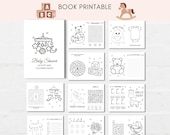 Baby Shower Kids Activity, Baby Shower Activity Book, Baby Shower Games, Baby Shower Activities, Baby Shower Coloring, Baby Shower Printable