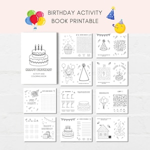 Celebrate your child's special day with our Ultimate Kids' Birthday Activity Pack! This digital download is packed with a collection of 10 engaging games and 10 delightful coloring sheets, designed to keep young party guests entertained and make your birthday celebration a hit.