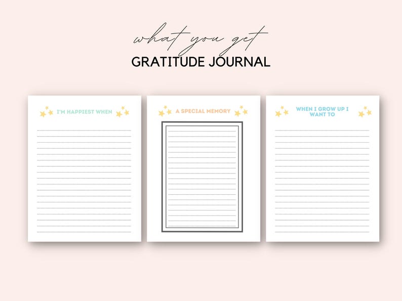 Help your child build a positive mindset with this printable Gratitude Journal for Kids! Designed to nurture self-awareness and mindfulness.