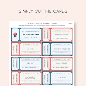 Celebrate Fathers Day with heartwarming gestures! This Printable Fathers Day Coupons for Kids are perfect for creating special moments.