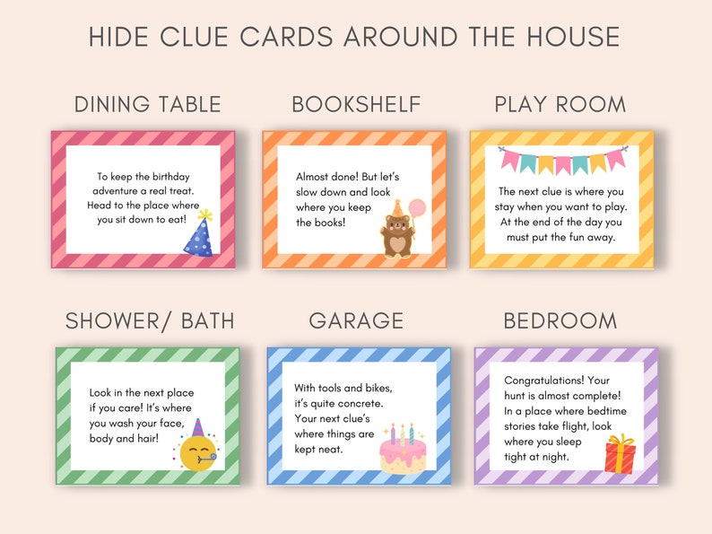 Elevate your childs birthday celebration with this Birthday Scavenger Hunt Printable! This engaging activity promises adventure, and precious memories.