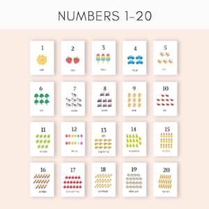 FLASHCARDS Printable, Flashcards for Kids, Printable Flashcards, Alphabet Flashcards, Number Flashcards, Animal Flashcards, Preschool Cards image 3