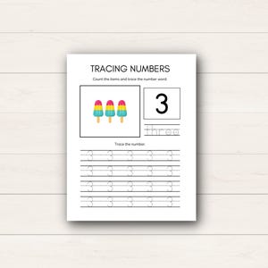Help your child master their numbers with this Number Tracing for Kids printable! This set of number tracing sheets is perfect for preschoolers and early learners.