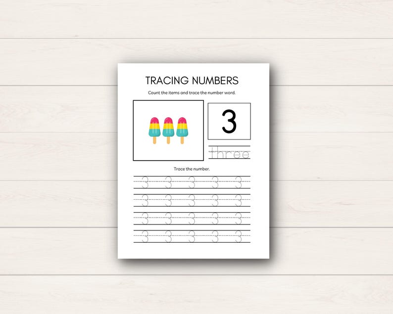 Help your child master their numbers with this Number Tracing for Kids printable! This set of number tracing sheets is perfect for preschoolers and early learners.