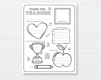Thank You Teacher, Teacher Appreciation week, Teacher Thank you, Teacher gift DIY, All About My Teacher, Teacher Appreciation Printable