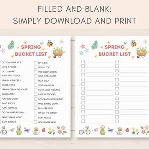 Make each season memorable and filled with joy for your kids with this Seasonal Bucket List Bundle! This printable bundle includes four delightful bucket lists, one for each season - Spring, Summer, Fall, and Winter.