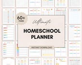 Homeschool Planner Printable, Homeschool Planner PDF, Kids Homeschool Organizer, Printable Homeschool Schedule, Daily Homeschool Planner PDF