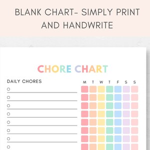 Introduce structure and responsibility with this Kids Chore Chart Printable! This comprehensive chart is designed to make chores and routines fun for children.