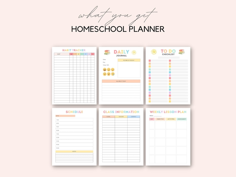 Stay organized and make homeschooling easier with this beautifully designed Homeschool Planner Printable. This printable PDF is perfect for parents who want to keep their children’s learning on track. It includes space for daily schedules, weekly goals, subjects, and more—everything you need to plan a successful homeschool routine.