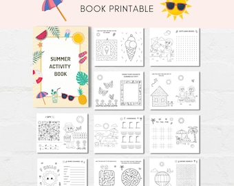 Summer Activity Book, Summer Activities, Summer Printables, Summer Games, Summer Activity Pack, Summer Coloring, Summer Activities PDF