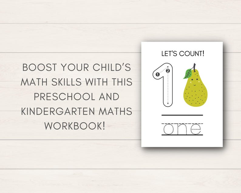 Boost your child’s math skills with this Kindergarten Number Workbook! This printable set includes a variety of number worksheets for kids, designed to make learning fun and interactive.