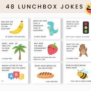 Brighten Up Your Child's Lunch with these fun Lunchbox jokes and notes bundle. This printable bundle includes more than 250 cards. It includes Classic Lunch Notes , Lunchbox Jokes, Fall Lunch Notes, Halloween Lunch Notes, Christmas Lunch Notes, Winter Lunch Notes, Spring Lunch Notes, Easter Lunch Notes and Summer Lunch Notes.