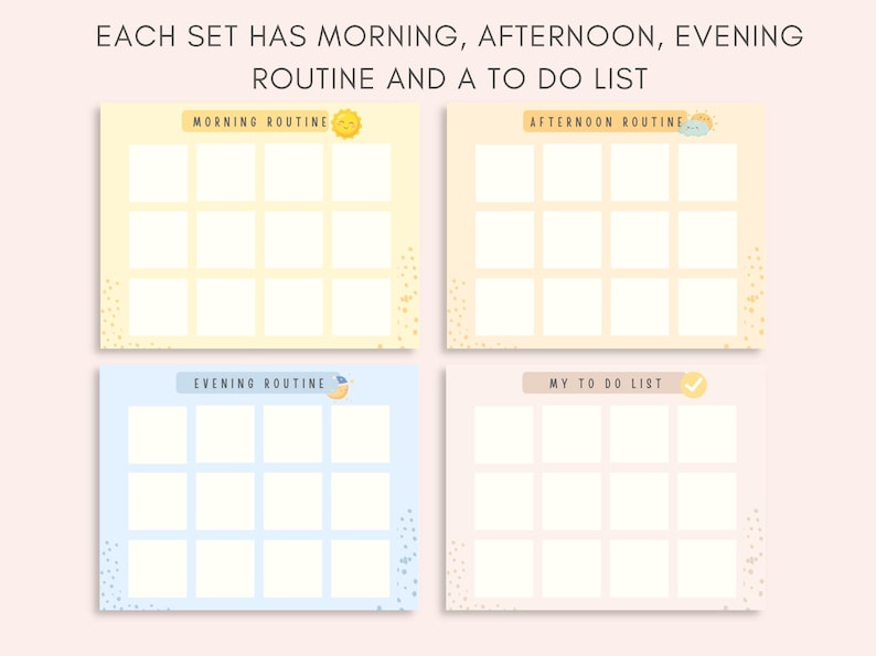 Transform your child's daily routine into an organized, fun adventure with this comprehensive Kids Routine Cards & Charts Set. This versatile kit includes 215 activity cards and 16 charts, ensuring your child's daily life is structured and engaging.