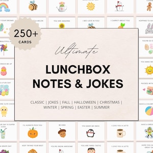 LUNCHBOX NOTES BUNDLE, Lunchbox notes, Printable Lunch Notes, Lunchbox Jokes, Back to School Notes, Lunch Notes For Kids, Cute Lunchbox Note