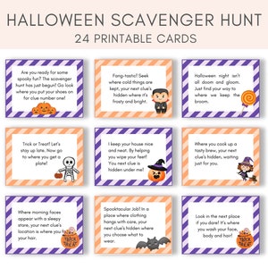 Halloween Scavenger Hunt, Scavenger Hunt Printable, Halloween Activity, Halloween Printable, Kids Scavenger Hunt, Halloween Game