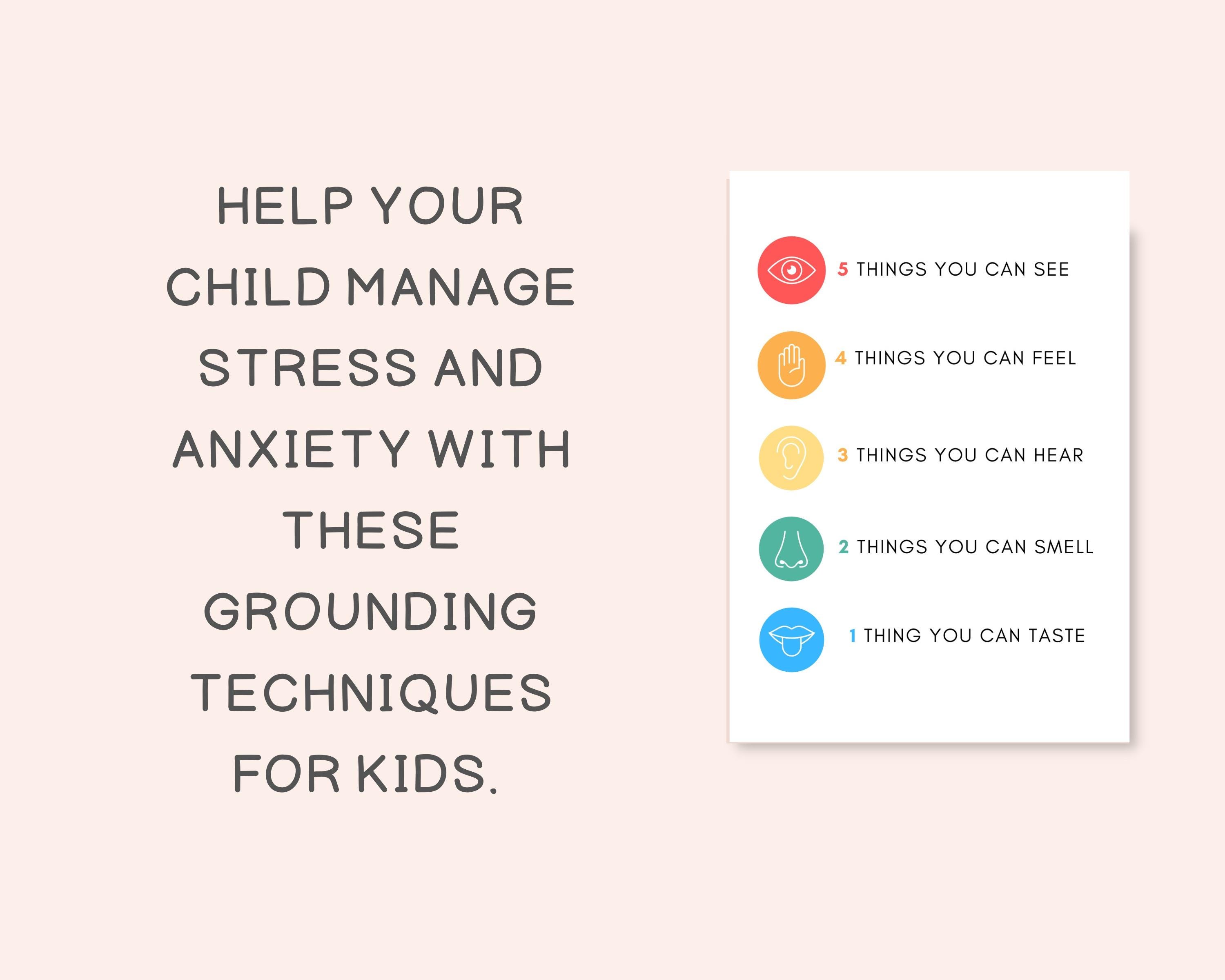 Kids Coping Skills, Grounding Techniques for Kids, Calming Corner ...