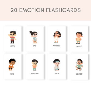 Preschool Emotion Flashcards, Printable Flashcards, Kids Emotions, Emotion Chart, Calming Corner, Learning Emotions, Toddler Emotion