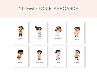 Preschool Emotion Flashcards, Printable Flashcards, Kids Emotions, Emotion Chart, Calming Corner, Learning Emotions, Toddler Emotion