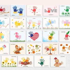 Celebrate your child’s growth with this handprint calendar for 2027!
This  handprint calendar allows you to create lasting memories with your child’s handprints each month. Simply add your child’s handprints to this printable handprint calendar, and you’ll have a unique, creative, and meaningful way to celebrate the year.