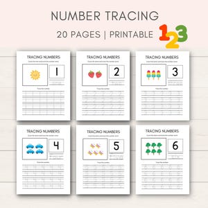 Help your child master their numbers with this Number Tracing for Kids printable! This set of number tracing sheets is perfect for preschoolers and early learners.