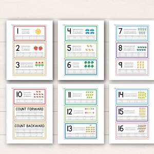 Boost your child’s math skills with this Kindergarten Number Workbook! This printable set includes a variety of number worksheets for kids, designed to make learning fun and interactive.