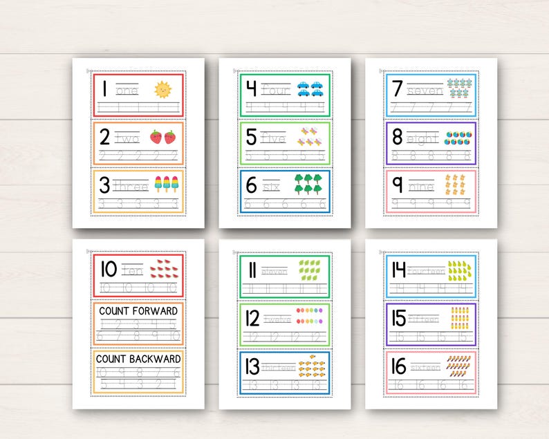 Boost your child’s math skills with this Kindergarten Number Workbook! This printable set includes a variety of number worksheets for kids, designed to make learning fun and interactive.