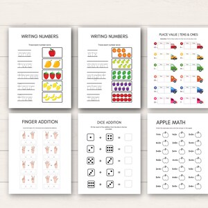 Boost your child’s math skills with this Kindergarten Number Workbook! This printable set includes a variety of number worksheets for kids, designed to make learning fun and interactive.