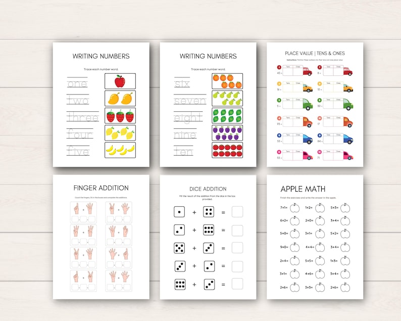 Boost your child’s math skills with this Kindergarten Number Workbook! This printable set includes a variety of number worksheets for kids, designed to make learning fun and interactive.