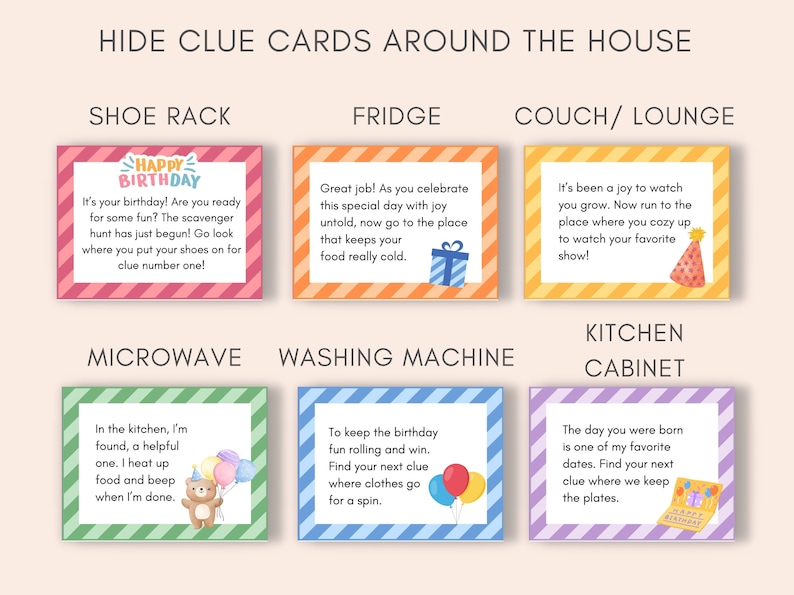 Elevate your childs birthday celebration with this Birthday Scavenger Hunt Printable! This engaging activity promises adventure, and precious memories.