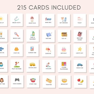 Transform your child's daily routine into an organized, fun adventure with this comprehensive Kids Routine Cards & Charts Set. This versatile kit includes 215 activity cards and 16 charts, ensuring your child's daily life is structured and engaging.