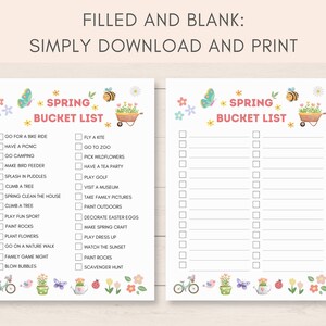 Make every season magical for your kids with this ultimate Bucket list Bundle! This digital download includes 7 beautifully designed bucket lists to help kids discover new adventures and make unforgettable memories all year round.  It includes Spring Bucket list,  Easter Bucket list,  Summer Bucket list,  Fall Bucket list, Halloween Bucket list, Christmas Bucket list and Winter Bucket list.